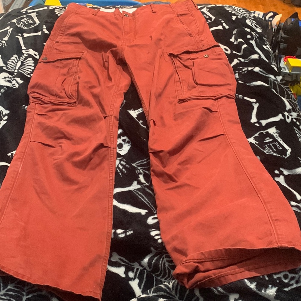 Rust Orange Levi Men Cargos